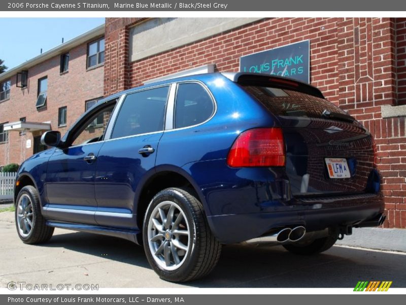 Marine Blue Metallic / Black/Steel Grey 2006 Porsche Cayenne S Titanium
