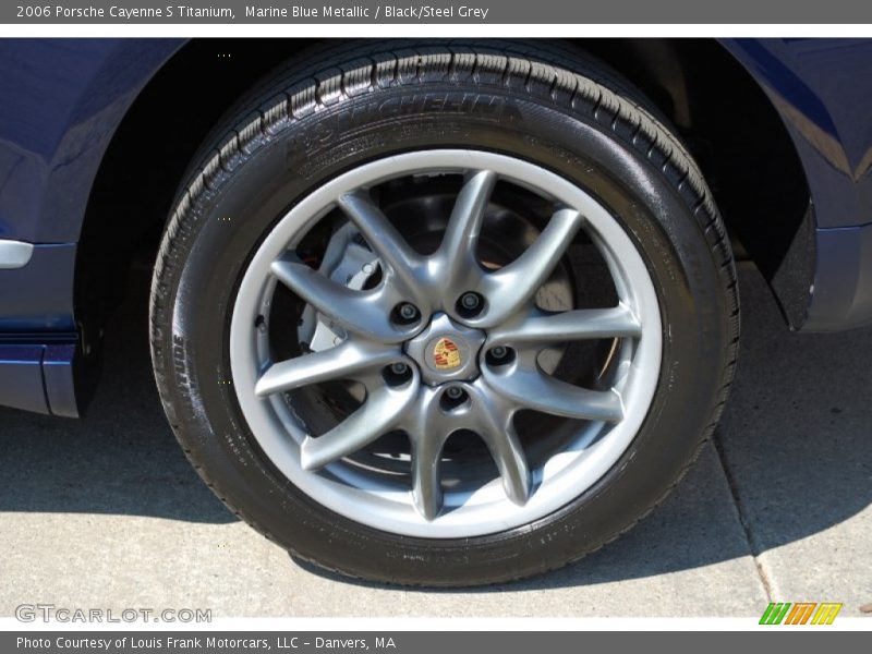 Marine Blue Metallic / Black/Steel Grey 2006 Porsche Cayenne S Titanium