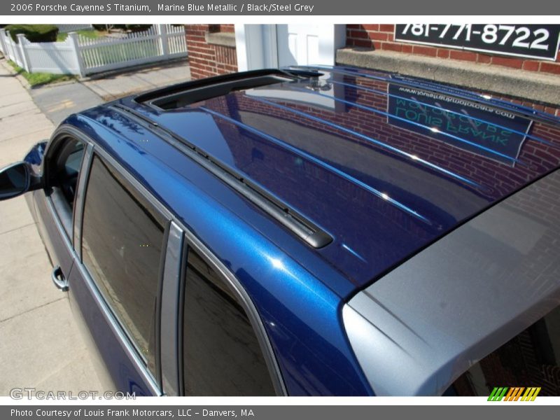 Marine Blue Metallic / Black/Steel Grey 2006 Porsche Cayenne S Titanium