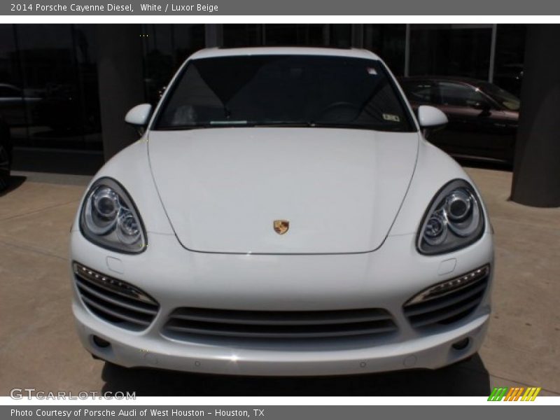 White / Luxor Beige 2014 Porsche Cayenne Diesel
