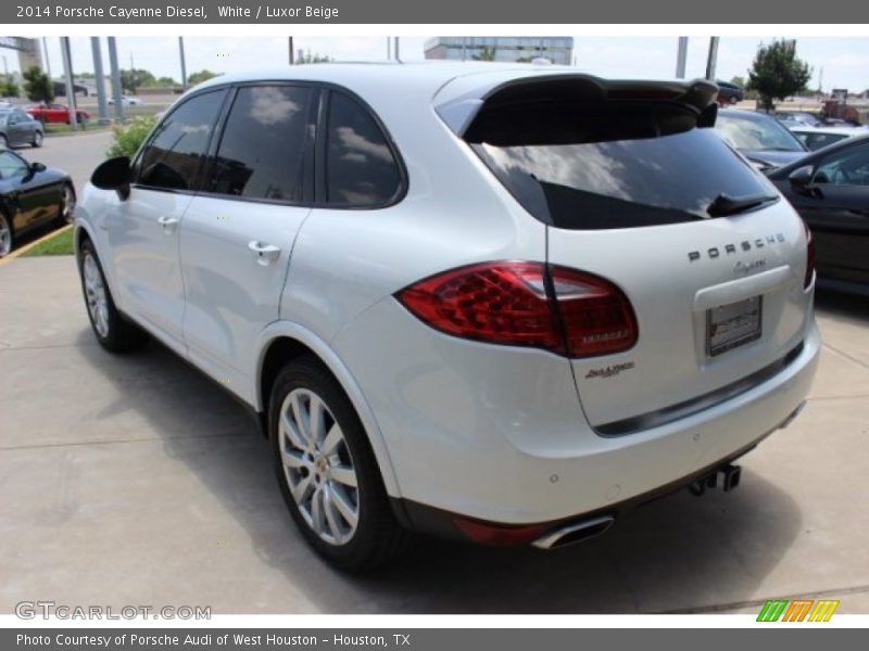 White / Luxor Beige 2014 Porsche Cayenne Diesel