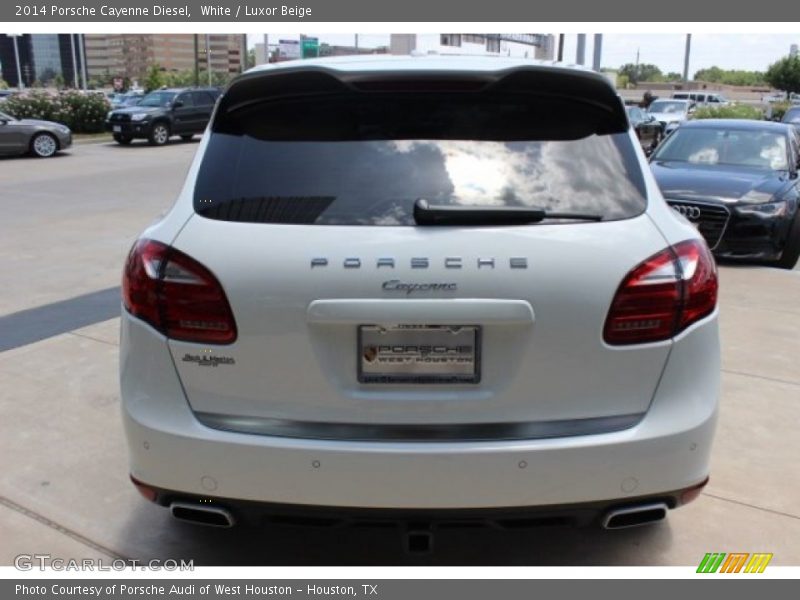 White / Luxor Beige 2014 Porsche Cayenne Diesel