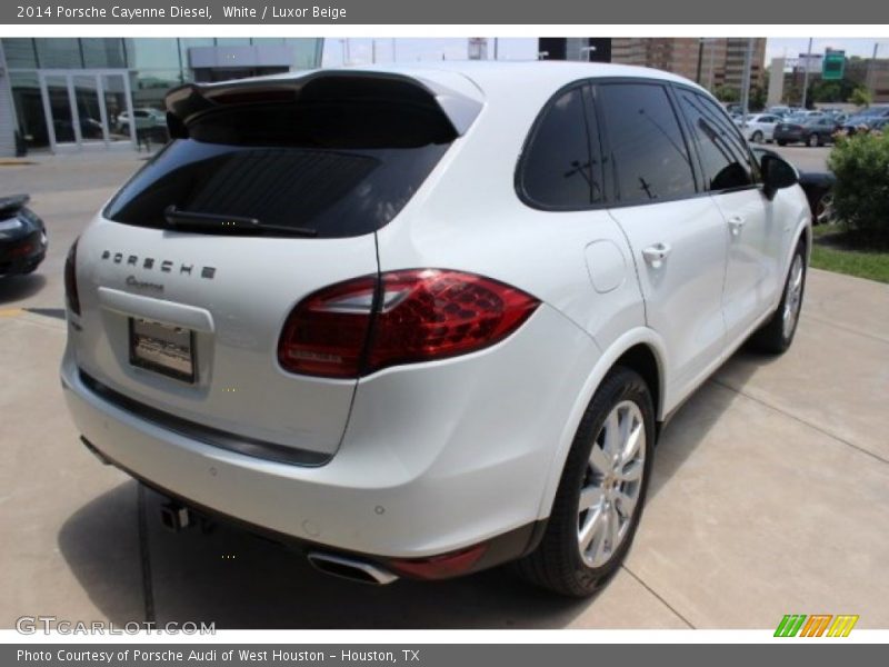 White / Luxor Beige 2014 Porsche Cayenne Diesel