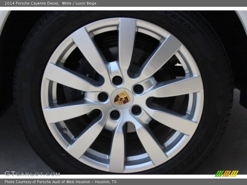 White / Luxor Beige 2014 Porsche Cayenne Diesel