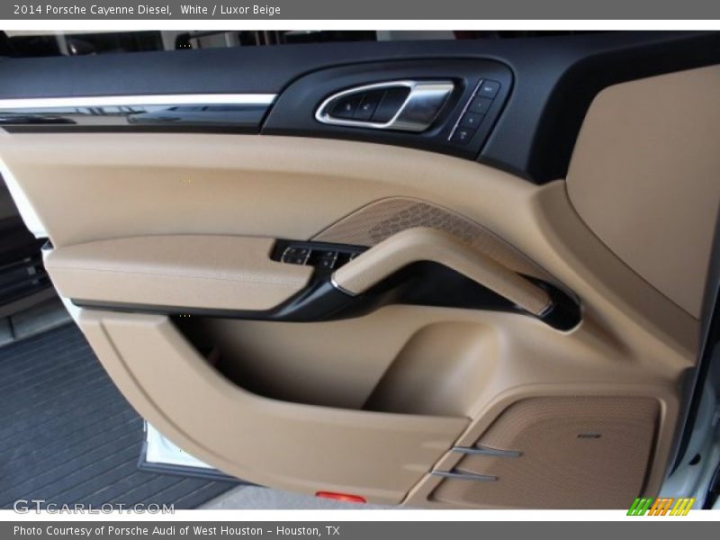 White / Luxor Beige 2014 Porsche Cayenne Diesel