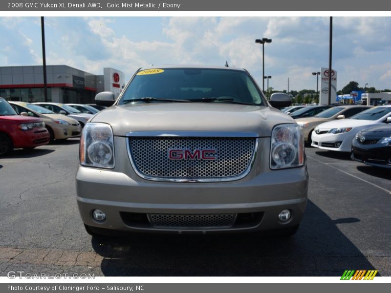 Gold Mist Metallic / Ebony 2008 GMC Yukon XL Denali AWD