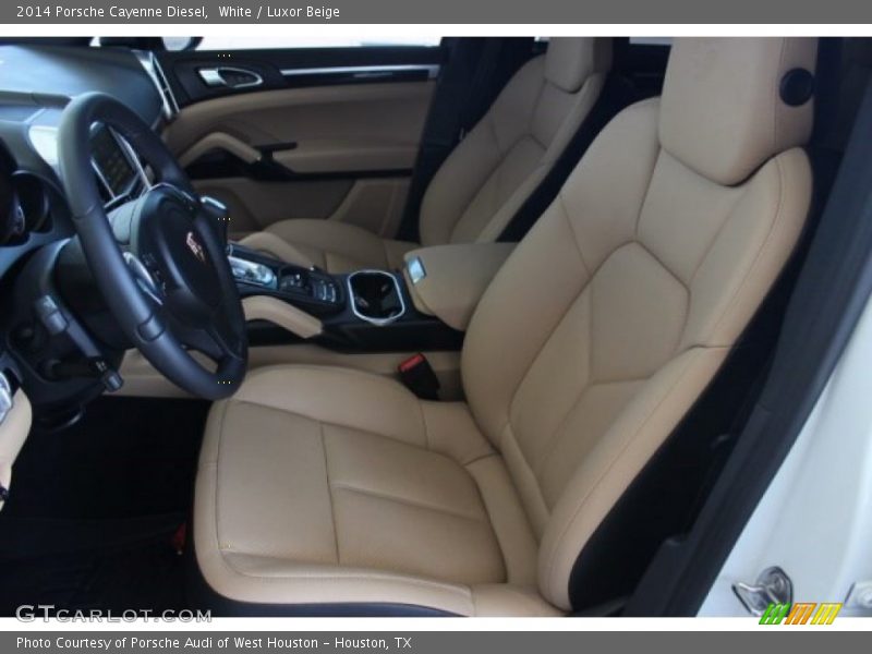 White / Luxor Beige 2014 Porsche Cayenne Diesel