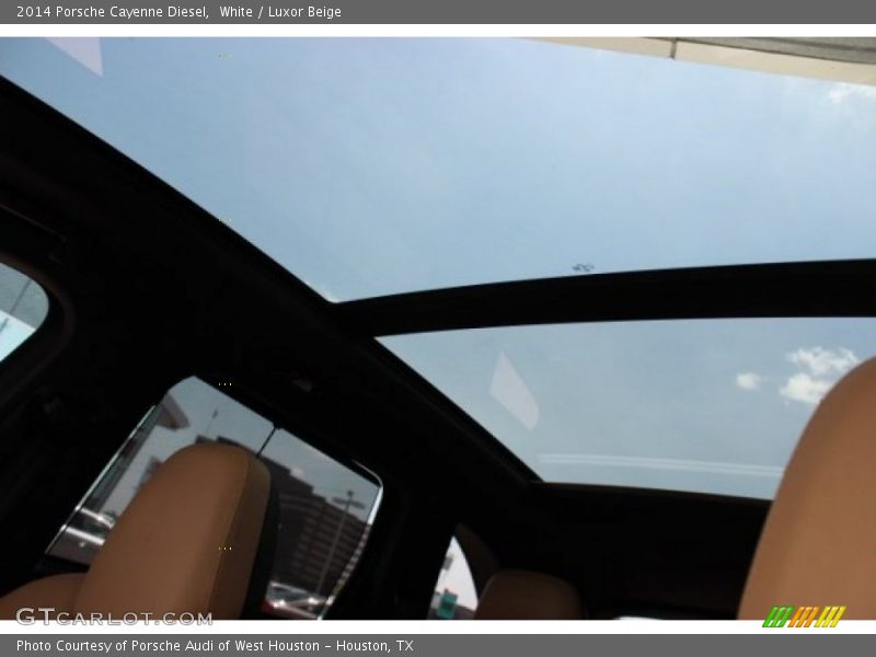 White / Luxor Beige 2014 Porsche Cayenne Diesel