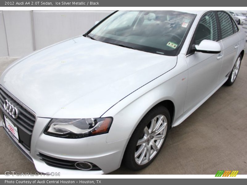 Ice Silver Metallic / Black 2012 Audi A4 2.0T Sedan