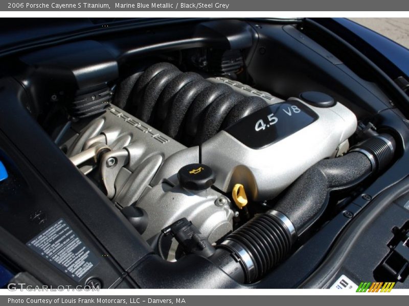 Marine Blue Metallic / Black/Steel Grey 2006 Porsche Cayenne S Titanium