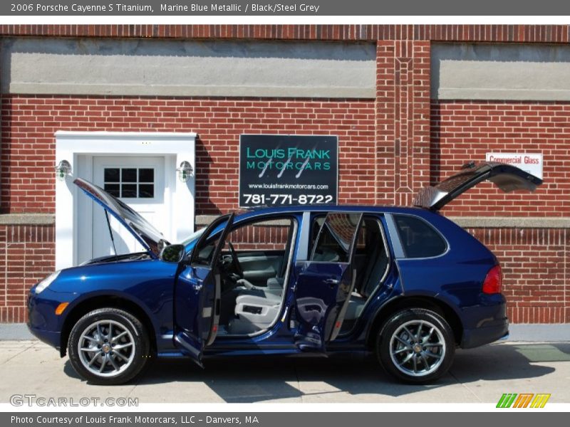 Marine Blue Metallic / Black/Steel Grey 2006 Porsche Cayenne S Titanium