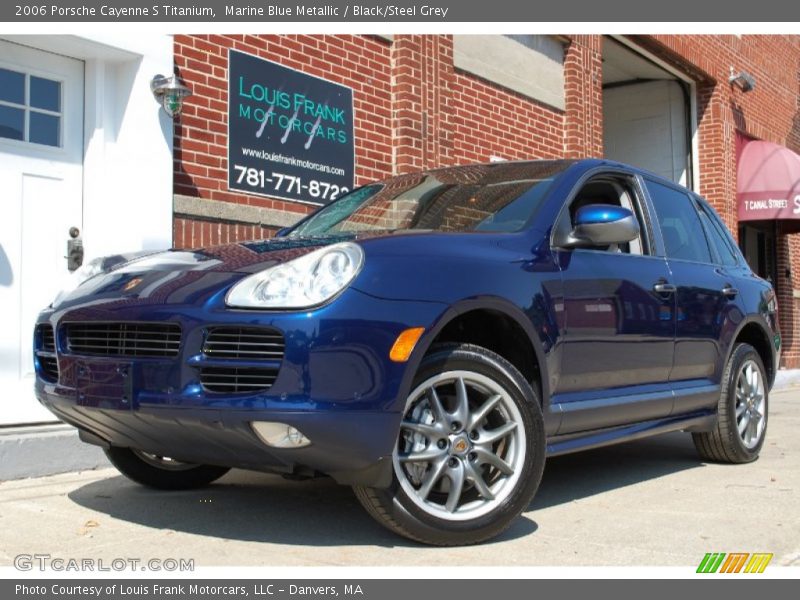 Marine Blue Metallic / Black/Steel Grey 2006 Porsche Cayenne S Titanium