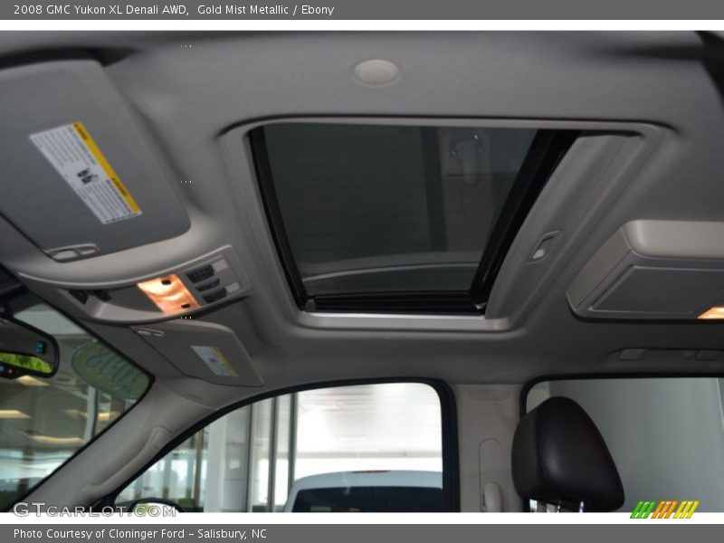 Gold Mist Metallic / Ebony 2008 GMC Yukon XL Denali AWD