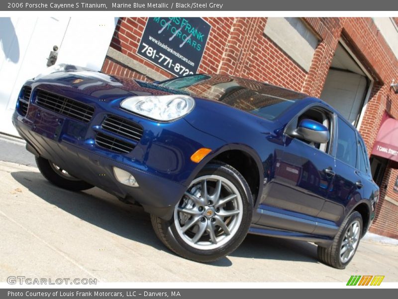 Marine Blue Metallic / Black/Steel Grey 2006 Porsche Cayenne S Titanium