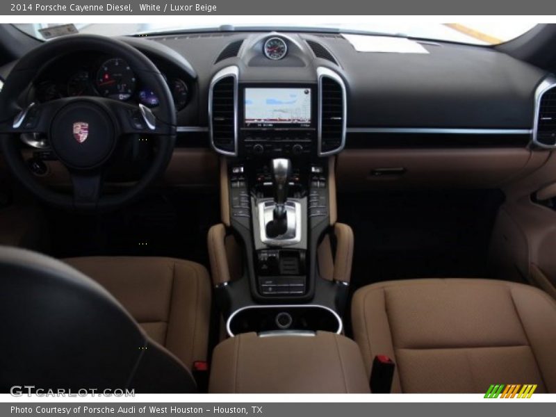 White / Luxor Beige 2014 Porsche Cayenne Diesel