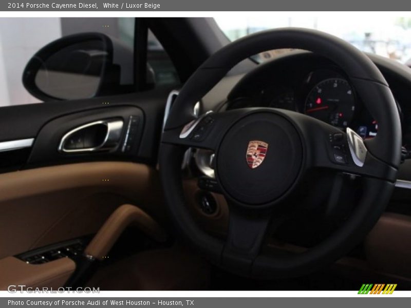 White / Luxor Beige 2014 Porsche Cayenne Diesel
