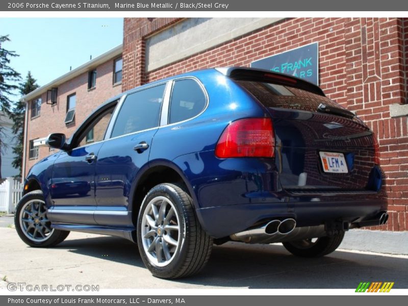 Marine Blue Metallic / Black/Steel Grey 2006 Porsche Cayenne S Titanium