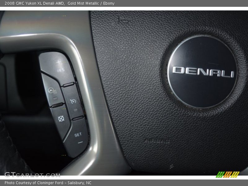 Gold Mist Metallic / Ebony 2008 GMC Yukon XL Denali AWD