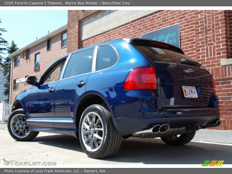 Marine Blue Metallic / Black/Steel Grey 2006 Porsche Cayenne S Titanium