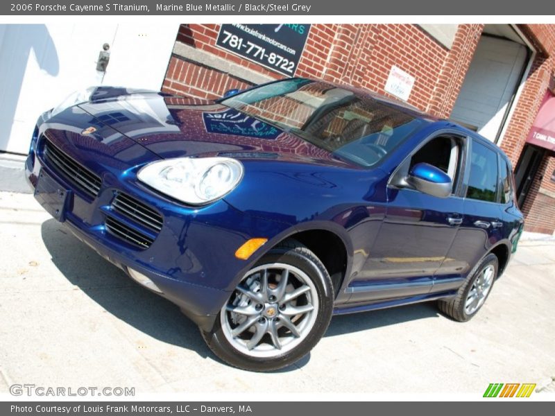 Marine Blue Metallic / Black/Steel Grey 2006 Porsche Cayenne S Titanium