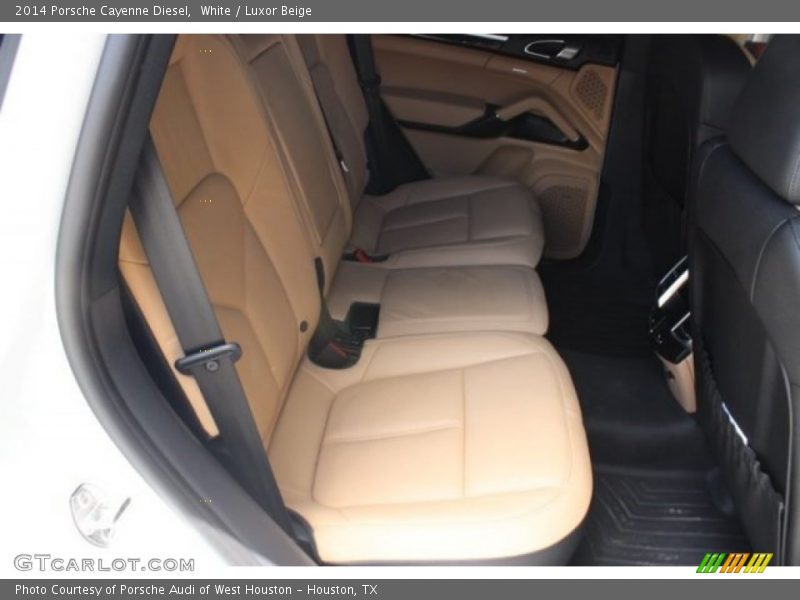 White / Luxor Beige 2014 Porsche Cayenne Diesel