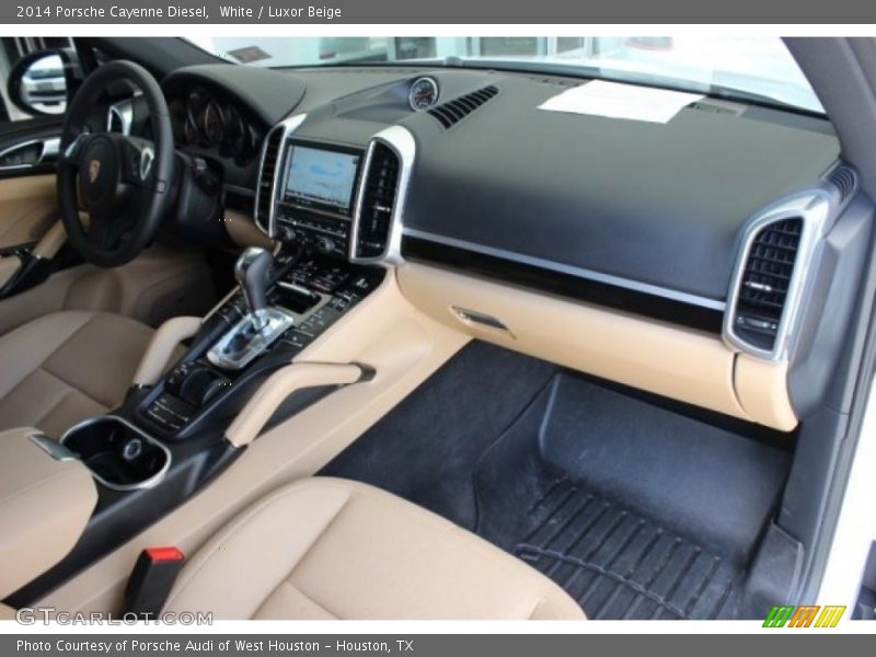 White / Luxor Beige 2014 Porsche Cayenne Diesel