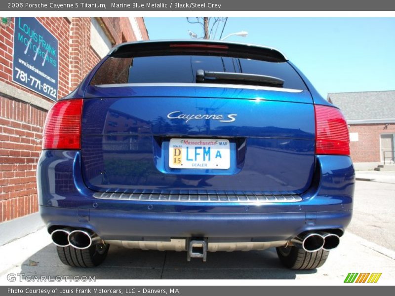 Marine Blue Metallic / Black/Steel Grey 2006 Porsche Cayenne S Titanium