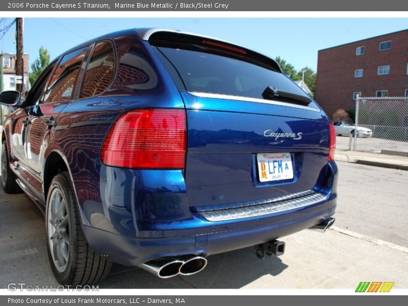 Marine Blue Metallic / Black/Steel Grey 2006 Porsche Cayenne S Titanium