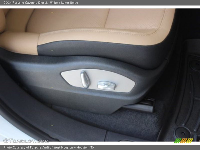 White / Luxor Beige 2014 Porsche Cayenne Diesel