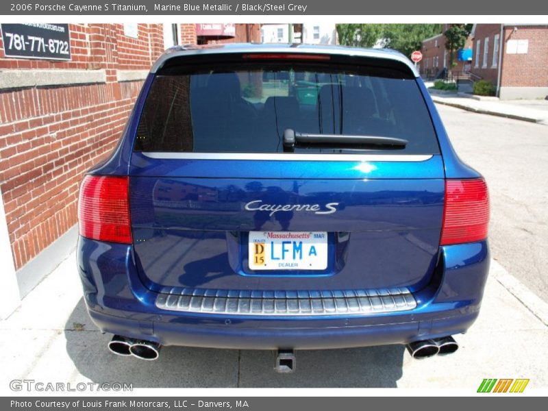 Marine Blue Metallic / Black/Steel Grey 2006 Porsche Cayenne S Titanium