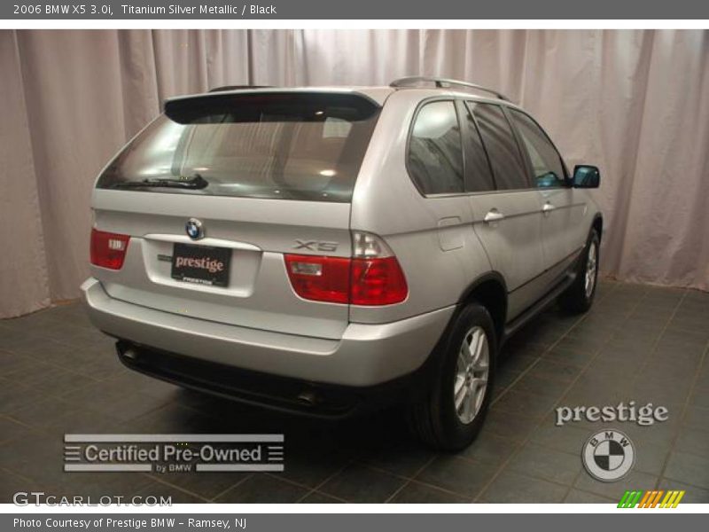 Titanium Silver Metallic / Black 2006 BMW X5 3.0i