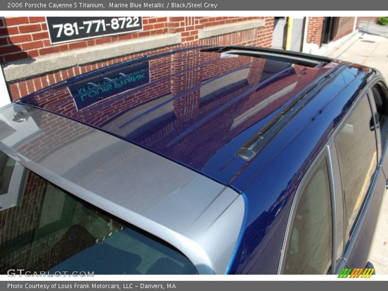 Marine Blue Metallic / Black/Steel Grey 2006 Porsche Cayenne S Titanium