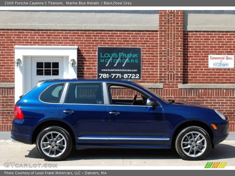 Marine Blue Metallic / Black/Steel Grey 2006 Porsche Cayenne S Titanium