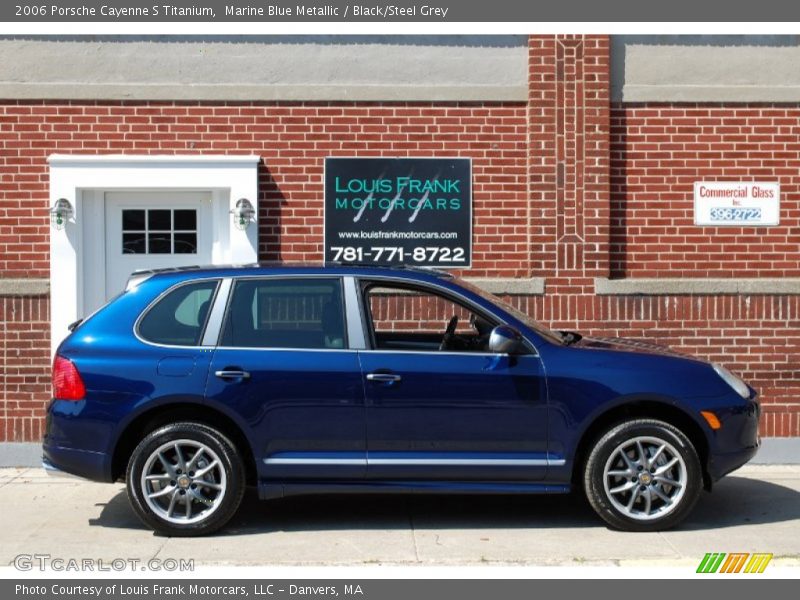 Marine Blue Metallic / Black/Steel Grey 2006 Porsche Cayenne S Titanium