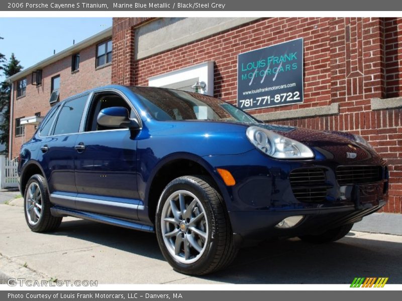 Marine Blue Metallic / Black/Steel Grey 2006 Porsche Cayenne S Titanium