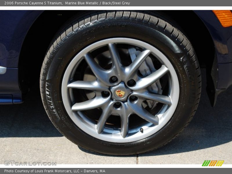 Marine Blue Metallic / Black/Steel Grey 2006 Porsche Cayenne S Titanium