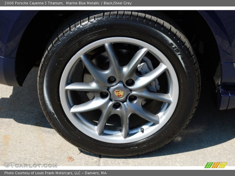 Marine Blue Metallic / Black/Steel Grey 2006 Porsche Cayenne S Titanium