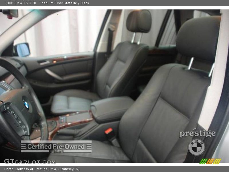 Titanium Silver Metallic / Black 2006 BMW X5 3.0i
