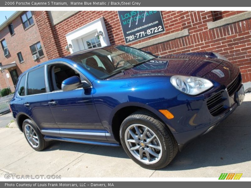 Marine Blue Metallic / Black/Steel Grey 2006 Porsche Cayenne S Titanium