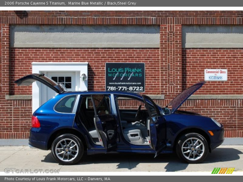Marine Blue Metallic / Black/Steel Grey 2006 Porsche Cayenne S Titanium