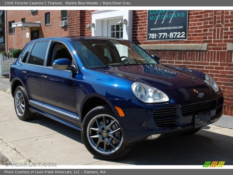 Marine Blue Metallic / Black/Steel Grey 2006 Porsche Cayenne S Titanium