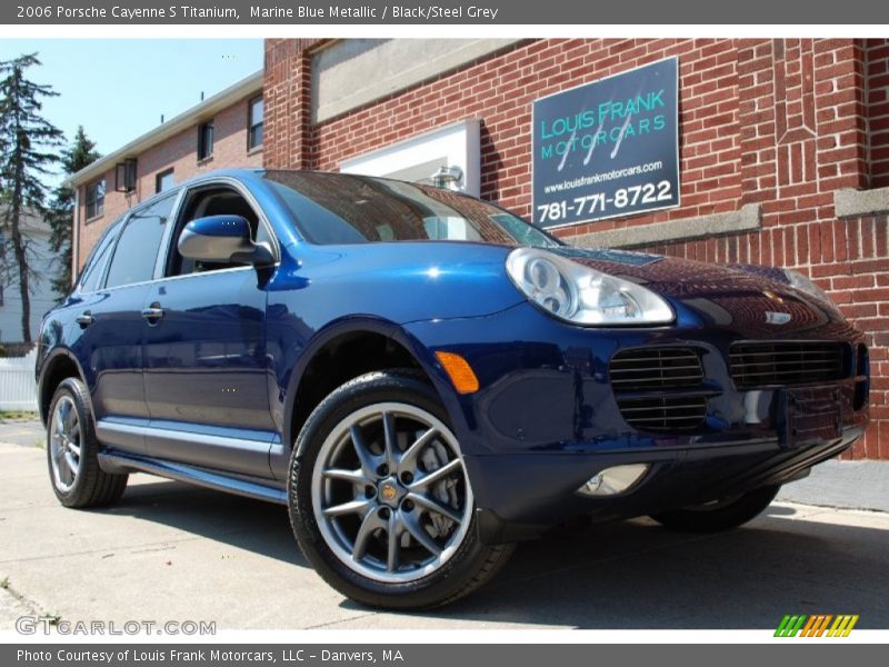 Marine Blue Metallic / Black/Steel Grey 2006 Porsche Cayenne S Titanium