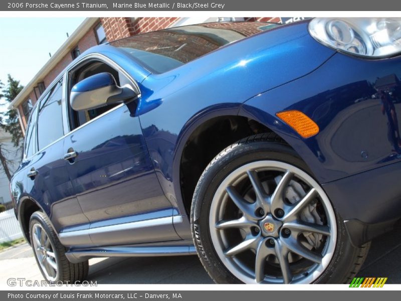 Marine Blue Metallic / Black/Steel Grey 2006 Porsche Cayenne S Titanium