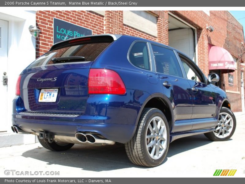 Marine Blue Metallic / Black/Steel Grey 2006 Porsche Cayenne S Titanium