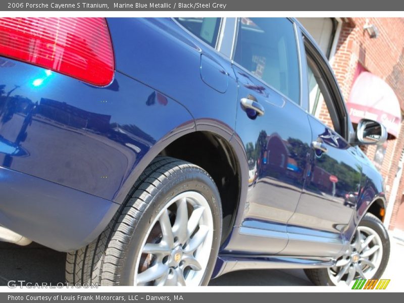 Marine Blue Metallic / Black/Steel Grey 2006 Porsche Cayenne S Titanium