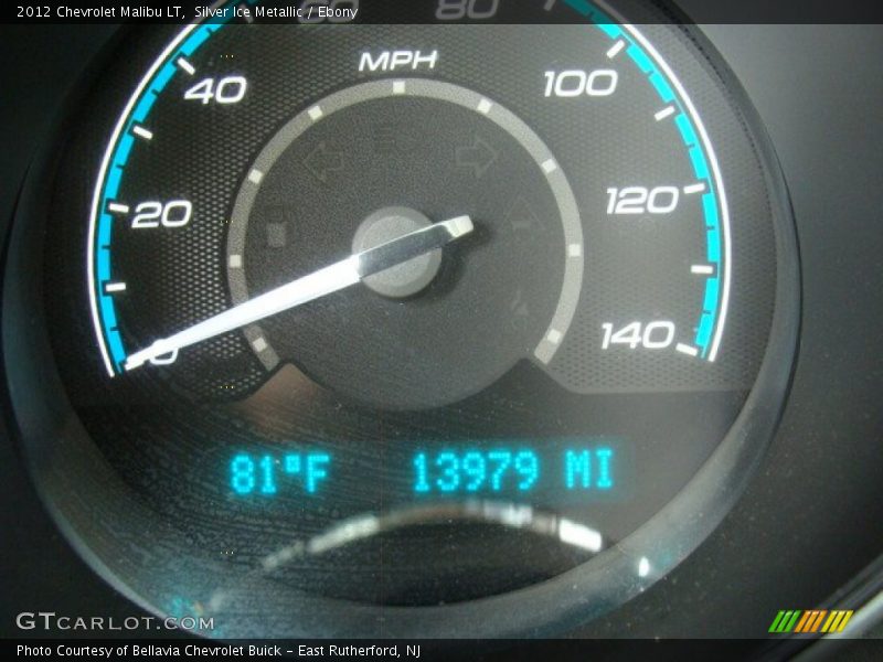 Silver Ice Metallic / Ebony 2012 Chevrolet Malibu LT