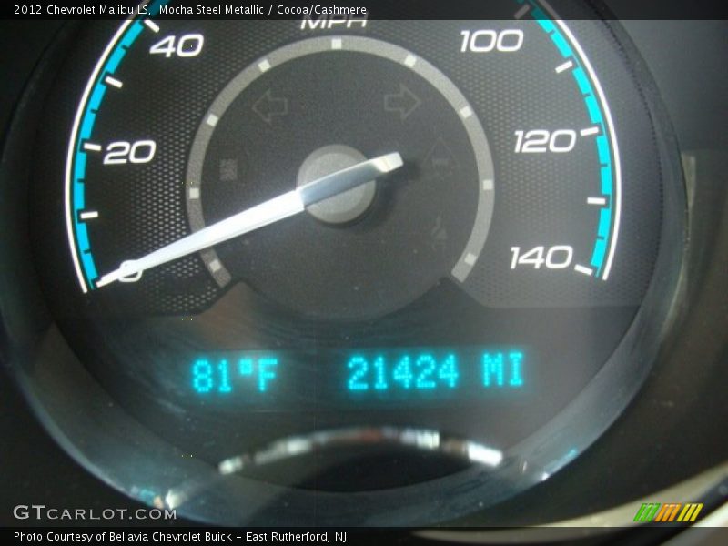 Mocha Steel Metallic / Cocoa/Cashmere 2012 Chevrolet Malibu LS