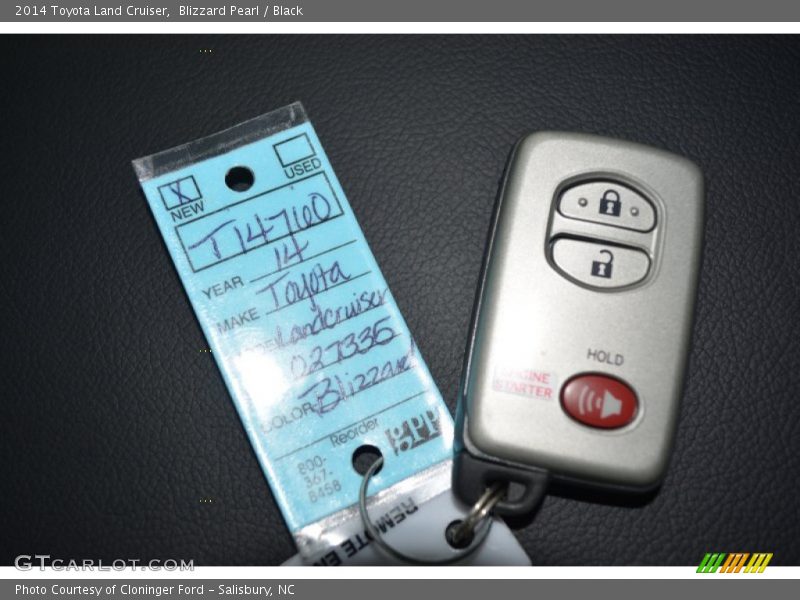 Blizzard Pearl / Black 2014 Toyota Land Cruiser