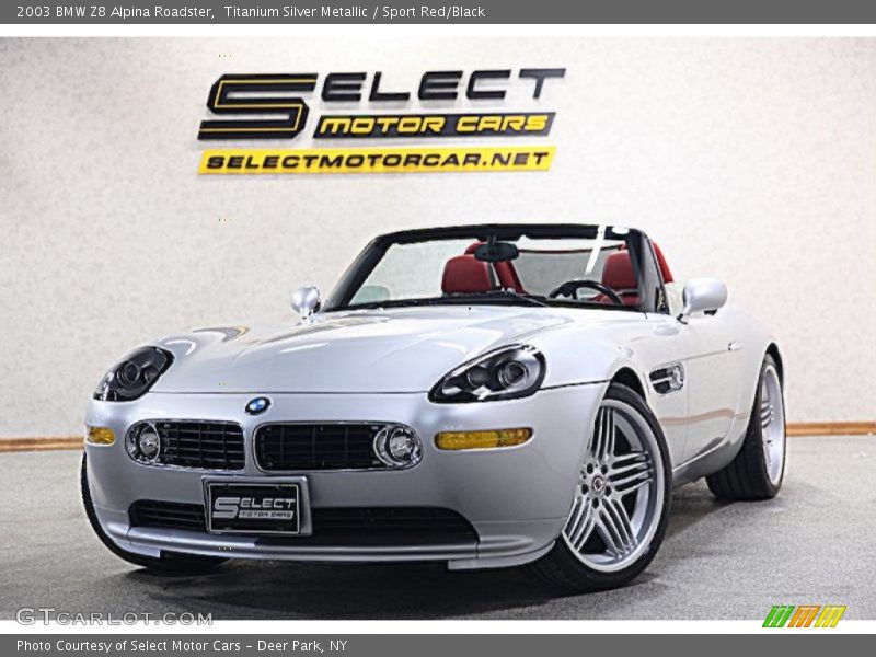 Titanium Silver Metallic / Sport Red/Black 2003 BMW Z8 Alpina Roadster