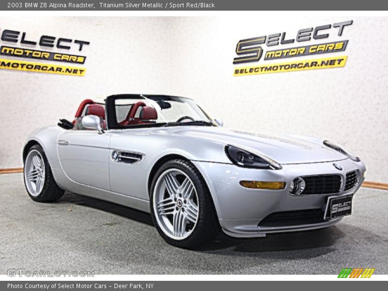 Titanium Silver Metallic / Sport Red/Black 2003 BMW Z8 Alpina Roadster